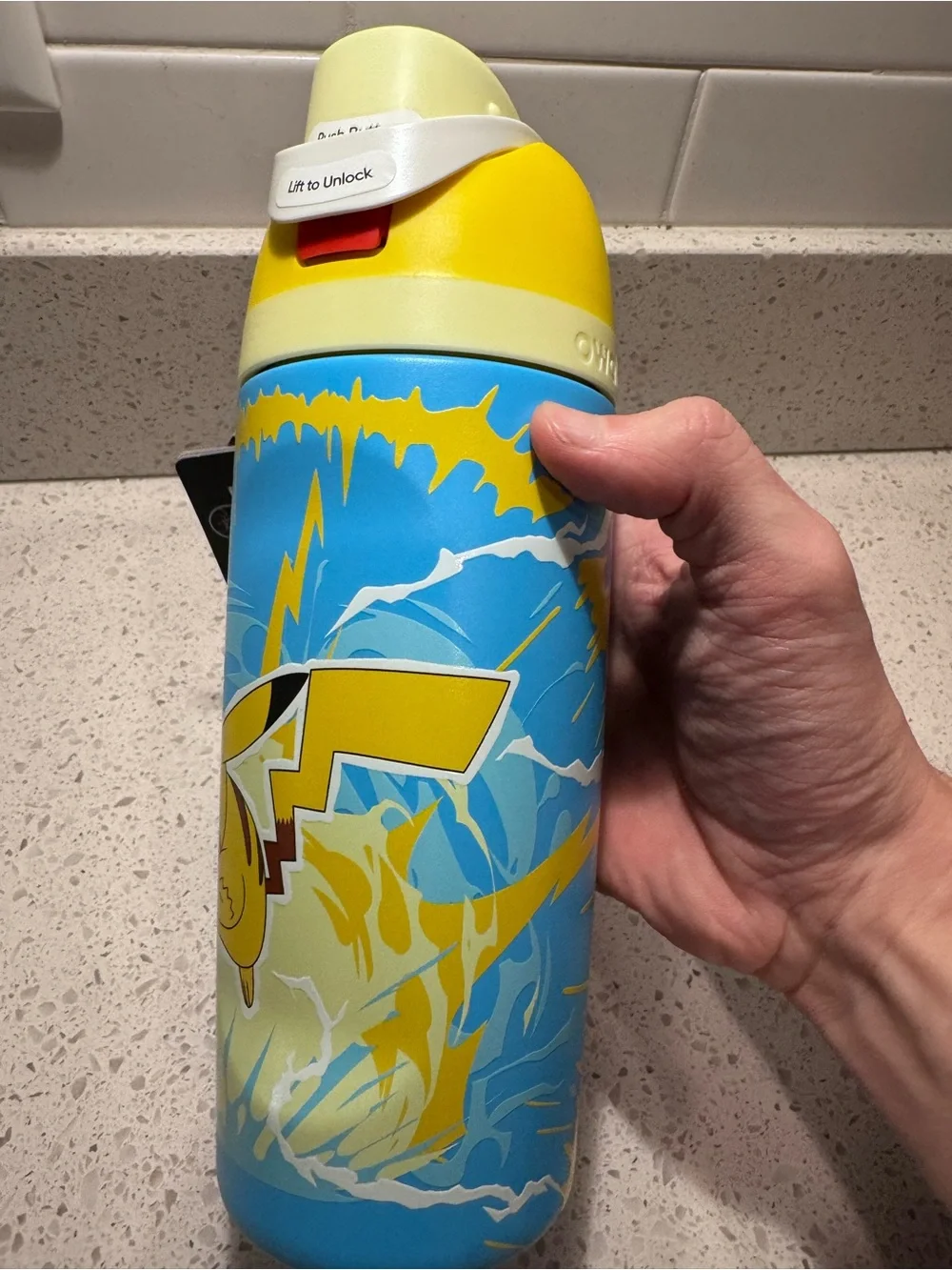 Pokemon x Owala Pikachu 16 oz Stainless Steel Freesip Water Bottle - IN HAND